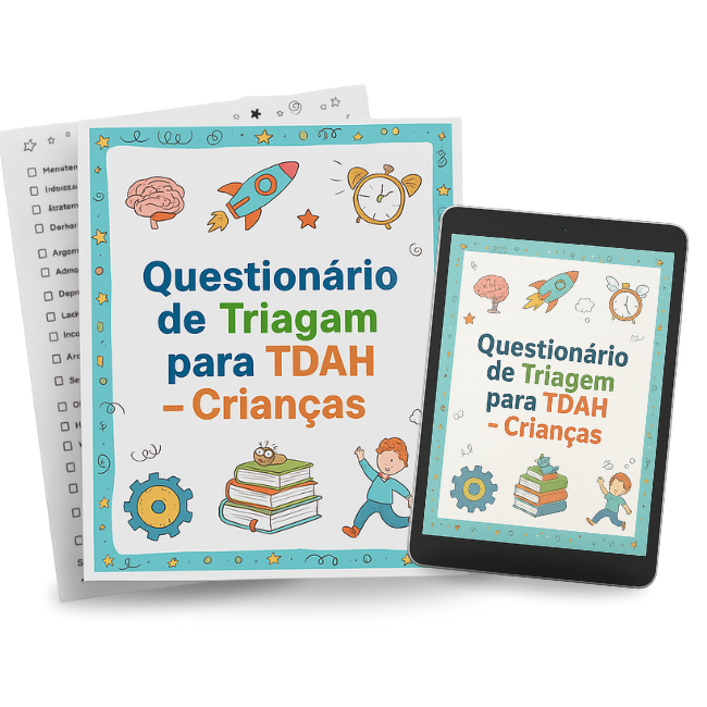 Material de triagem para crianças